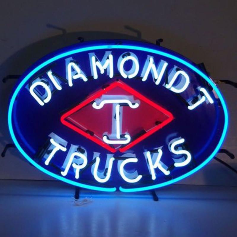 Diamond T Truck Auto Car Neon Sign